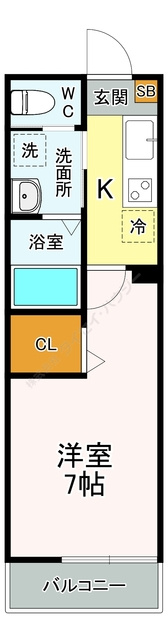 グロウランス長町Ⅱの間取り