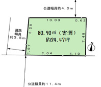 元郷3丁目売地の画像