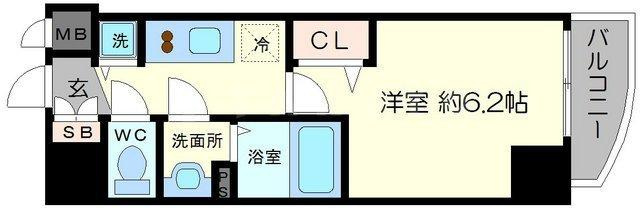 プレサンス北堀江の間取り|プレサンス北堀江　間取り
