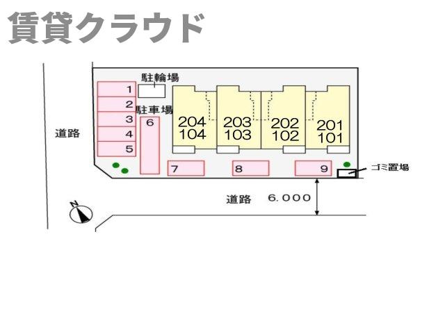 フィオリスタの区画図