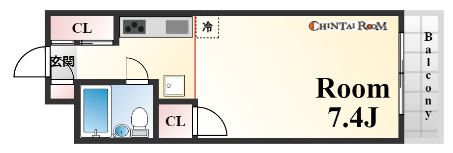 神戸市東灘区本山中町４丁目の賃貸マンションの間取り