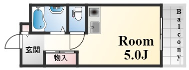 神戸市東灘区本山中町４丁目の賃貸マンションの間取り