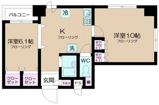 【間取り】 | ヴィアーレＭ | 間取りです。