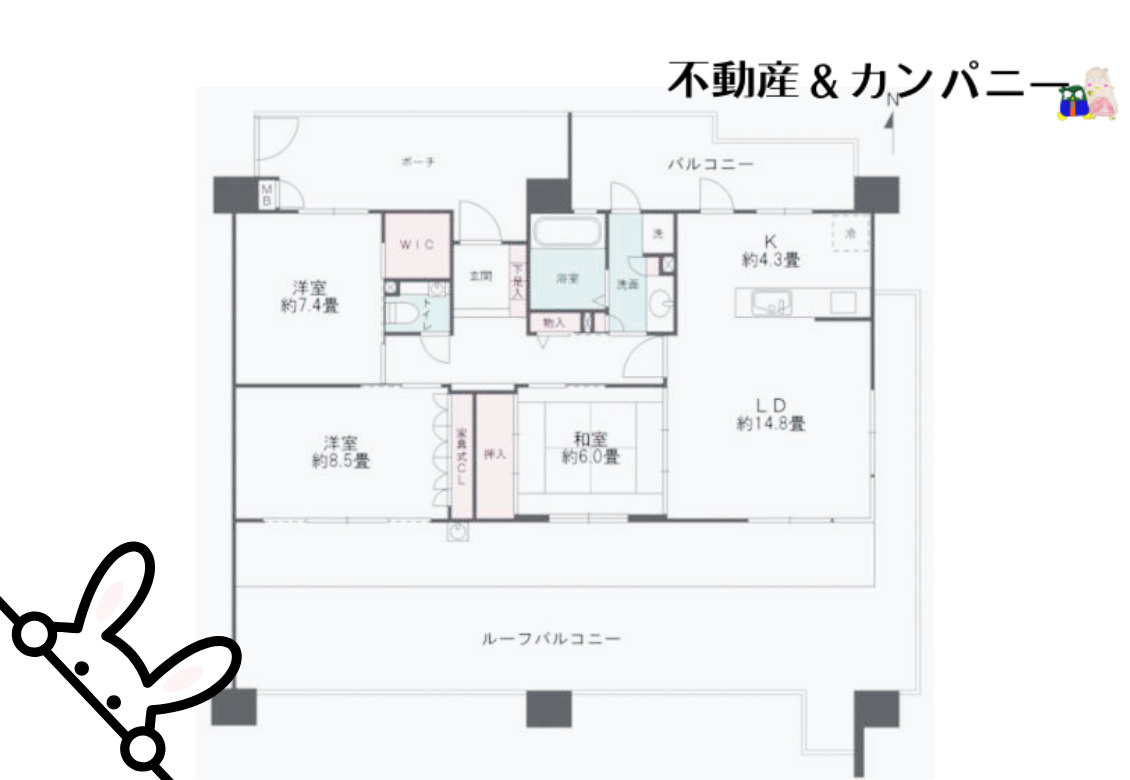 サーパス本町の間取り
