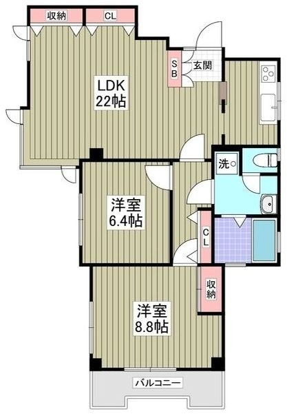小茂根ビルの間取り|間取りです。