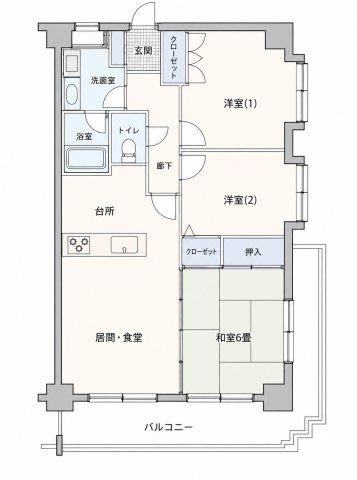 【間取り】 | クレスト南万騎が原　