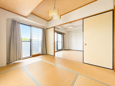 【和室】 | クレスト南万騎が原　 | ◆住宅ローンのご相談や周辺環境のご案内も含め、ローンに詳しい、地元に詳しいスタッフがお出迎えさせていただきます。お気軽にご相談ください。