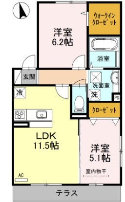 【間取り】 | ルシエル メイキラ A棟