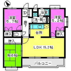 ガーデンハイツ志免の間取り