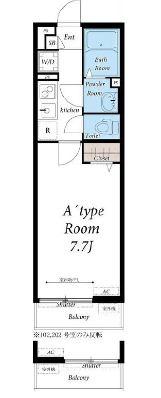 調布市八雲台１丁目の賃貸マンションの間取り