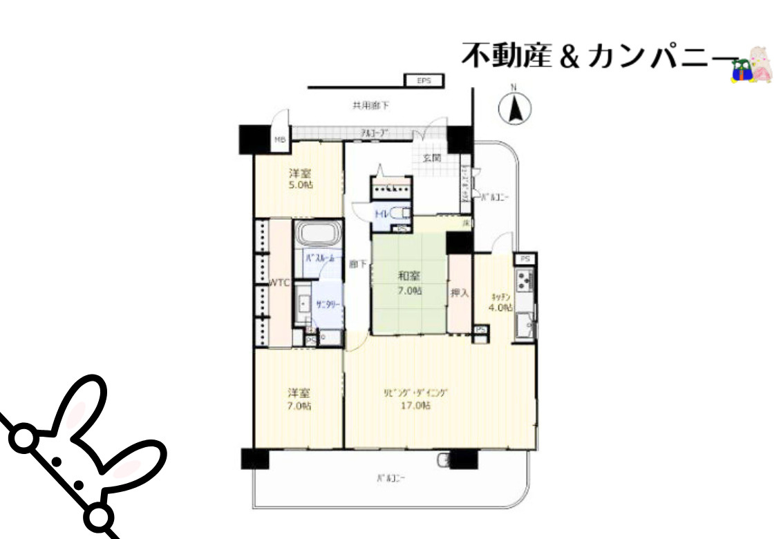 アルファガーデン持田の間取り