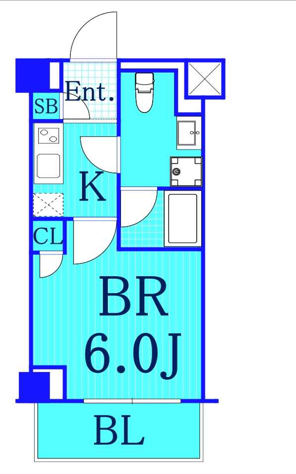 クレイシア横浜ヴェールの間取り