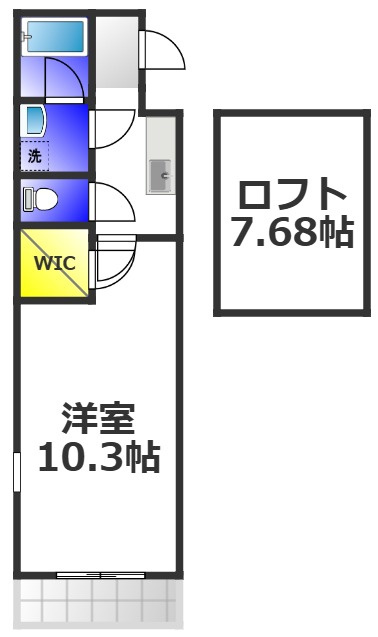 リバーサイド金岡七番館の間取り