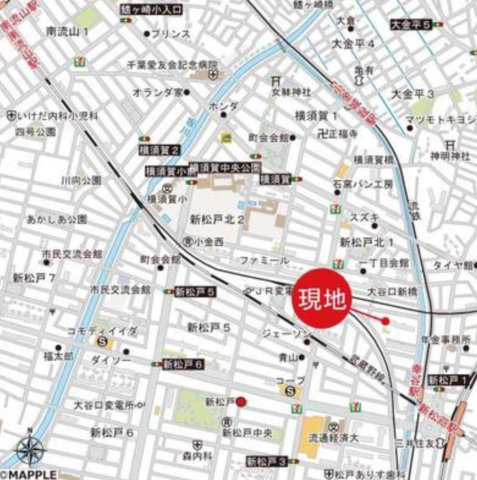 新松戸東パークハウスC棟の地図