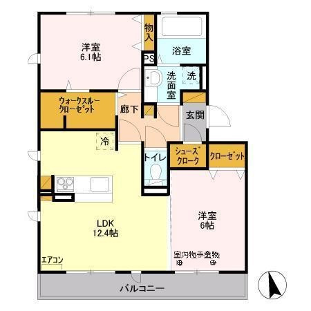 リヴェール南流山 Ｄの間取り