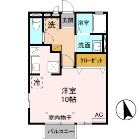 アムール　Ｂの間取り