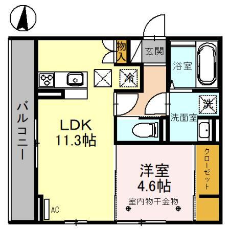 D-ROOM羅漢町の間取り
