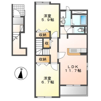 【間取り】 | エーデルハイム岩波