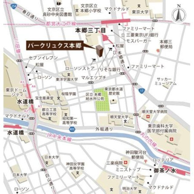 【地図】 | パークリュクス本郷