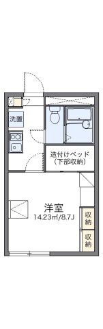 レオパレススカイミューの間取り