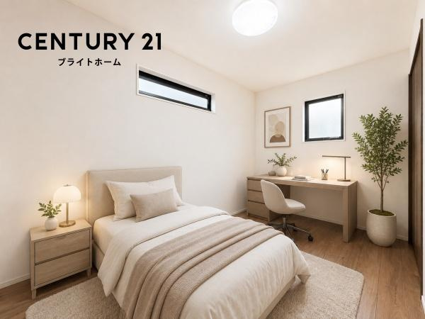 横浜市戸塚区上柏尾町の新築一戸建の洋室|落ち着きのある洋室です！
休日はこちらでおくつろぎ下さい♪
※家具等はCGでの参考レイアウトです。