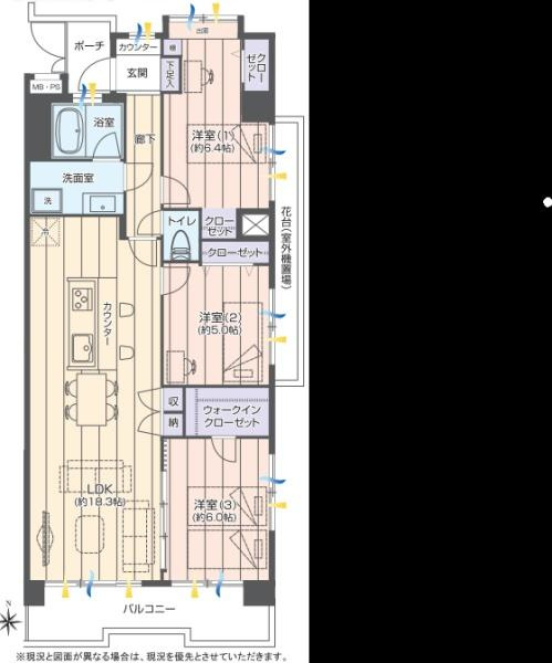 サニークレスト湘南八景５の間取り|使い勝手の良い3LDKの間取♪
お気軽にお問い合わせください。