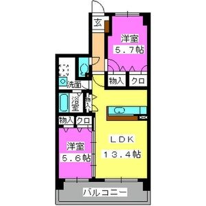 【間取り】 | ヴィルヌーブ姪浜