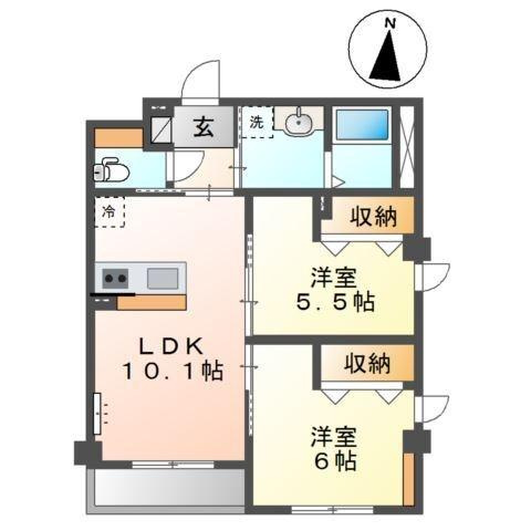 【間取り】 | メゾンボヌールＡ