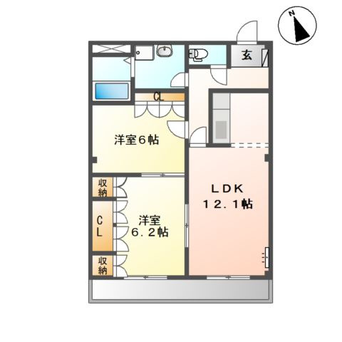 【間取り】 | オレンジフィールド