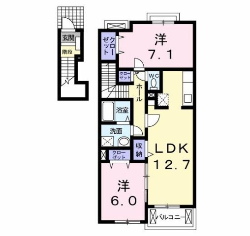 【間取り】 | ロアンジュ　Ａ