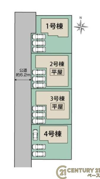 磯城郡田原本町黒田 １号棟 ／新築一戸建の区画図|■こちらの物件は１号棟です！■