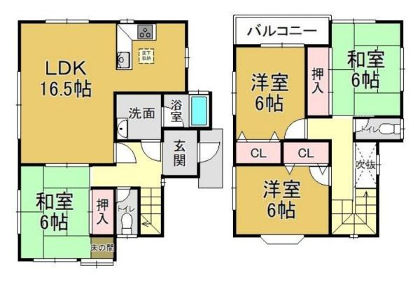 桜井市三輪　一戸建の間取り