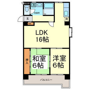 【間取り】 | サンパーク大鐘Ⅱ