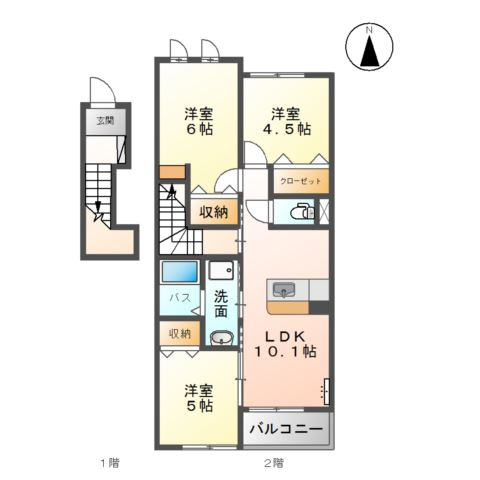 エヌリードの間取り