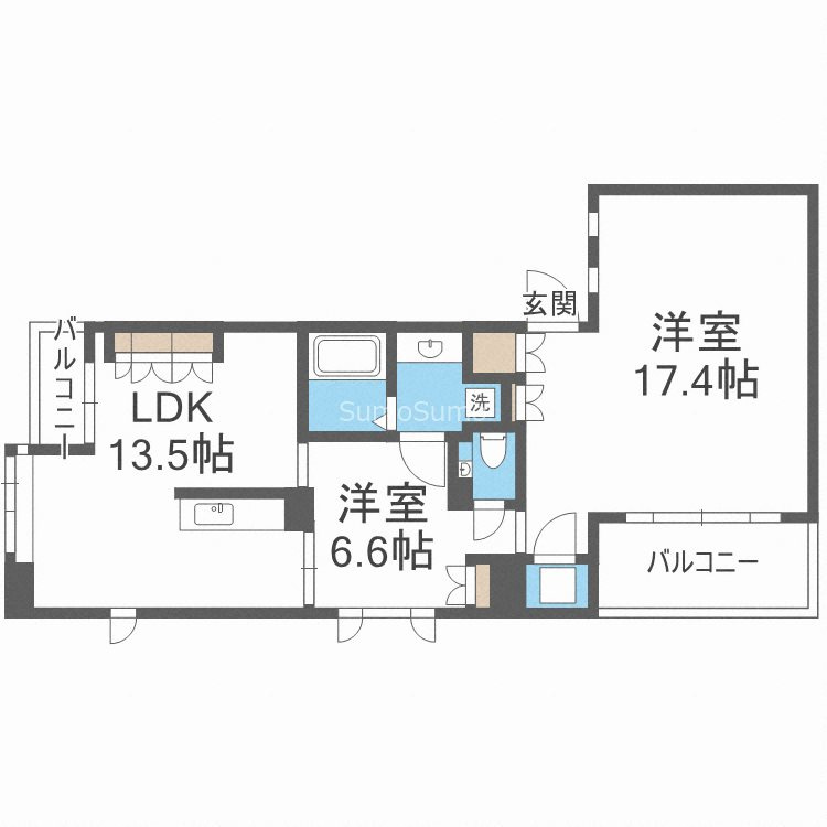 アーバンフラッツ瓦町の間取り