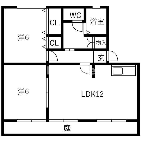 セジュールたちばなの間取り