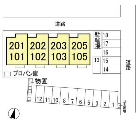 グランシャリオの区画図|他社様掲載物件もまとめてご紹介、ご案内可能です(^^)/