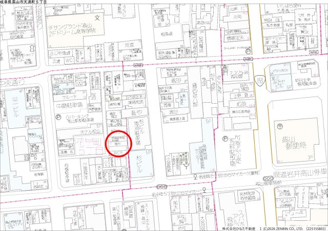 2026/6/27NEW　戸建　高山市花里町　8000万の地図