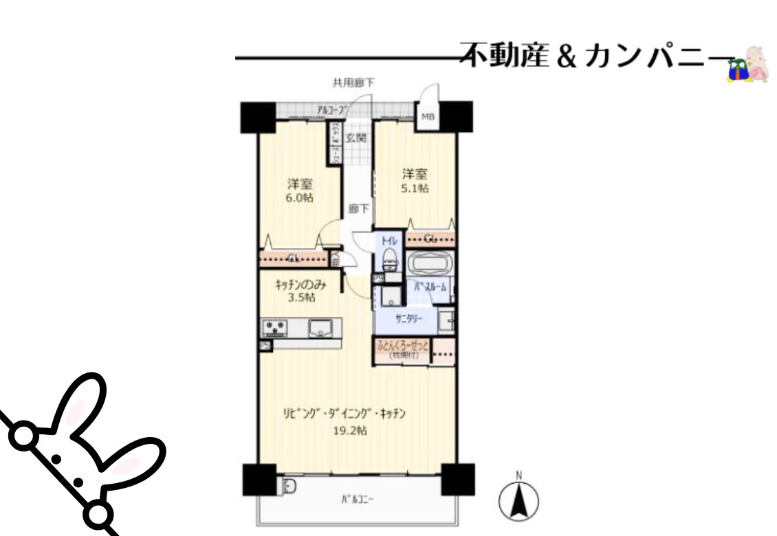 アルファスマート余戸の間取り