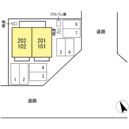 シャムロック　Ⅲの区画図