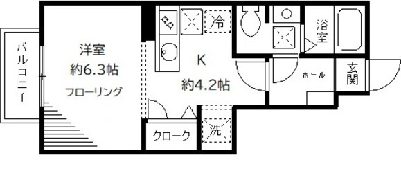 ボヌール旗の台の間取り|間取りです。