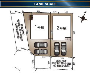仲介手数料不要　クレイドルガーデン北区楡木第7【楡木小・楠中】の区画図