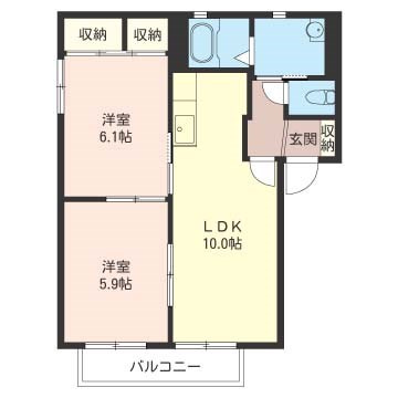SHM アーバンテラスAの間取り