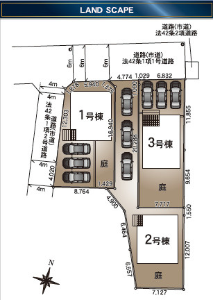 仲介手数料不要　クレイドルガーデン東区沼山津第３【秋津小・東野中】の区画図