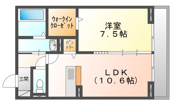 トリシア西崎本町の間取り