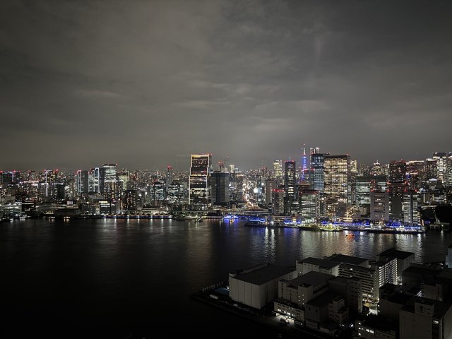 Sun Village T棟 50階の展望|東京タワーの夜景です。
