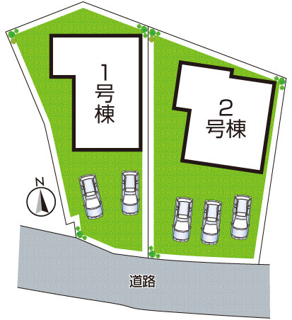 明石市魚住町中尾　第2期　新築一戸建ての区画図|全２区画