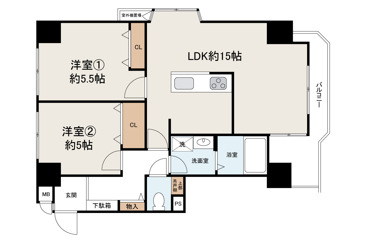 アグラード堺の間取り|リフォームプランの詳細はお問い合わせください。
