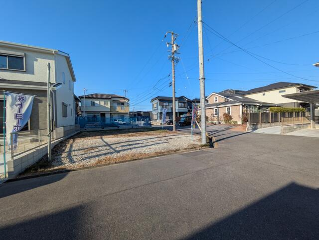 【トーヨーホーム売主/売土地】中島中町四丁目　Ｂ区画の前面道路含む現地写真|Ｂ区画現地写真