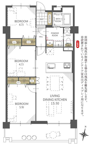 【間取り】 | ホワイトピア周船寺☆仲介手数料無料☆